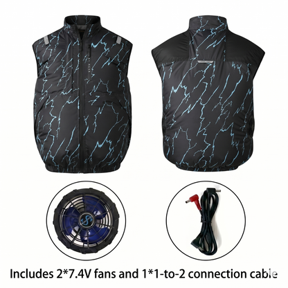 Cooling Vest Jacket for Men Women – Dual Fan UV Water Resistant Work Vest | Traverseon