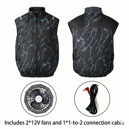 Cooling Vest Jacket for Men Women – Dual Fan UV Water Resistant Work Vest | Traverseon