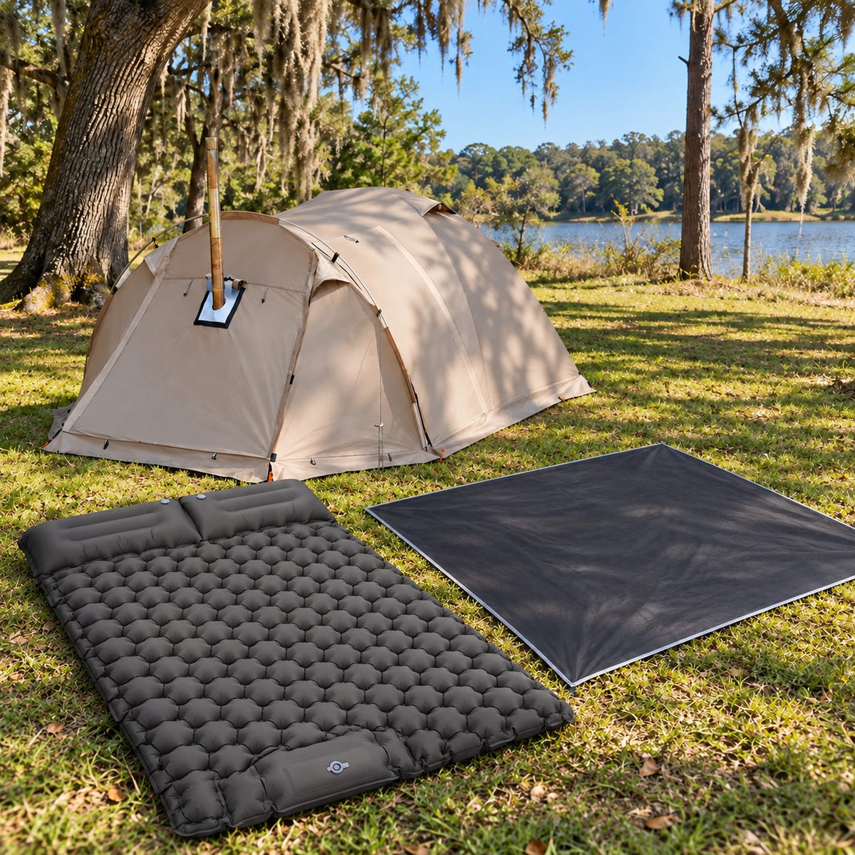 All-Season Family Hot Camping Tent with Stove Jack