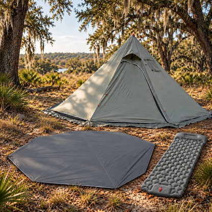 Hot Tent-1–3 Person Ultralight 4 Season Teepee Tent with Stove Jack | Traverseon