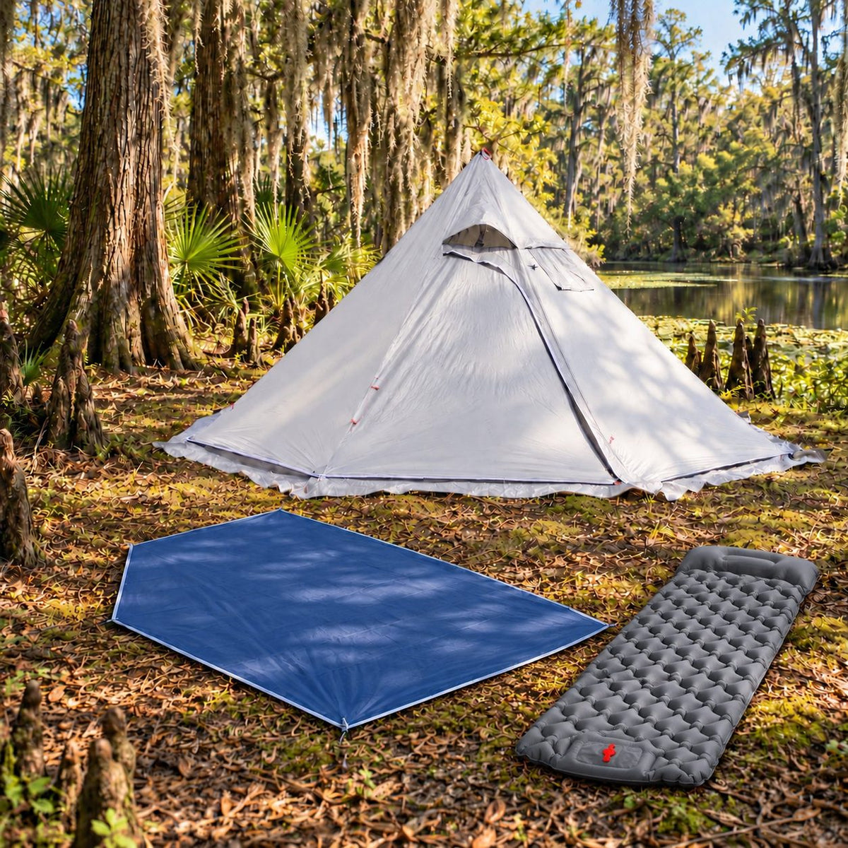 Hot Tent-1–3 Person Ultralight 4 Season Teepee Tent with Stove Jack | Traverseon
