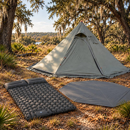 Hot Tent-1–3 Person Ultralight 4 Season Teepee Tent with Stove Jack | Traverseon