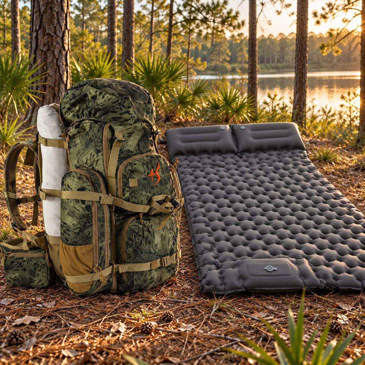 65.5L Camo Framed Hunting Backpack – 40 kg (88 lb) Max Load Meat Hauler | Traverseon