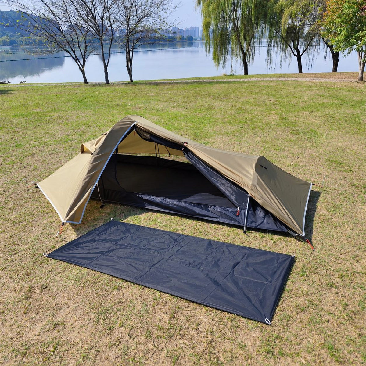 Ultralight 1P Backpacking Tent — 1.35 kg, Stealth Design, 4-Season Universal, Wind and Rainproof