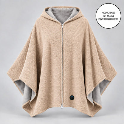 Cordless Graphene Heated Shawl – Hands-Free Wearable Warmth for Office & Home | Traverseon