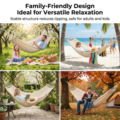 Traverseon Classic Canvas Anti-Rollover Hammock