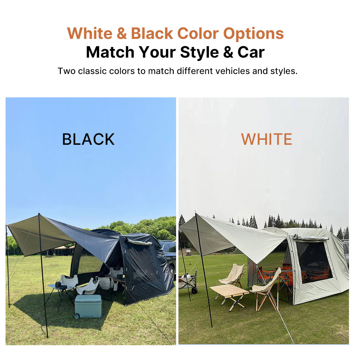 SUV Tailgate Tent Canopy – 210T 3000 Waterproof UV Protection for Car Camping | Traverseon