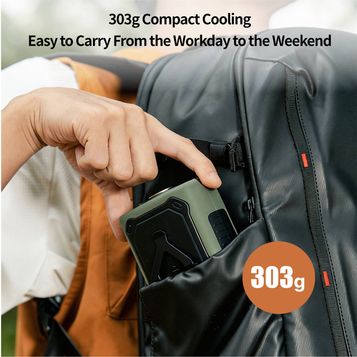 Wearable Waist Cooling Fan – Semiconductor Portable Clip Fan | Traverseon