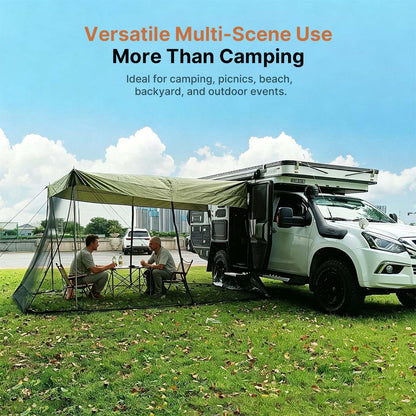 SUV Trunk Canopy Tent – Mosquito Net Sunshade Waterproof Car Shelter | Traverseon