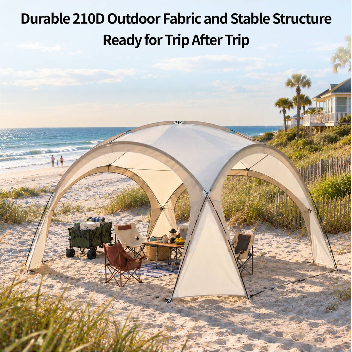 Family Dome Canopy Tent – 4–12 Person Sun Shelter, 10x10 & 14x14 ft | Traverseon