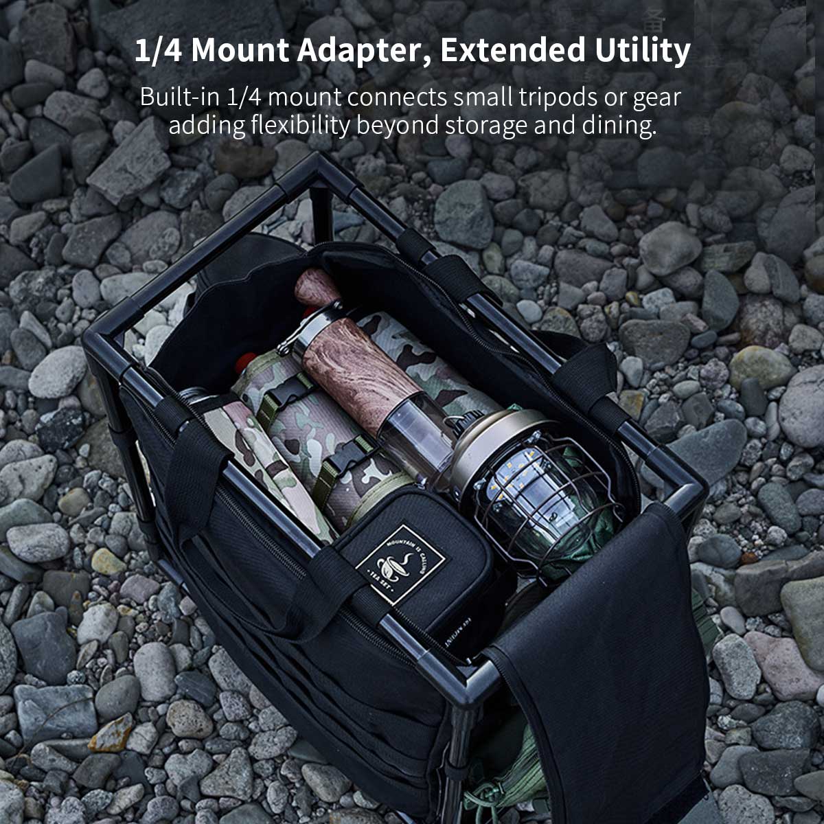 Camping Table – Folding Portable 30L Skeleton Tactical Bag 2-in-1 Outdoor | Traverseon