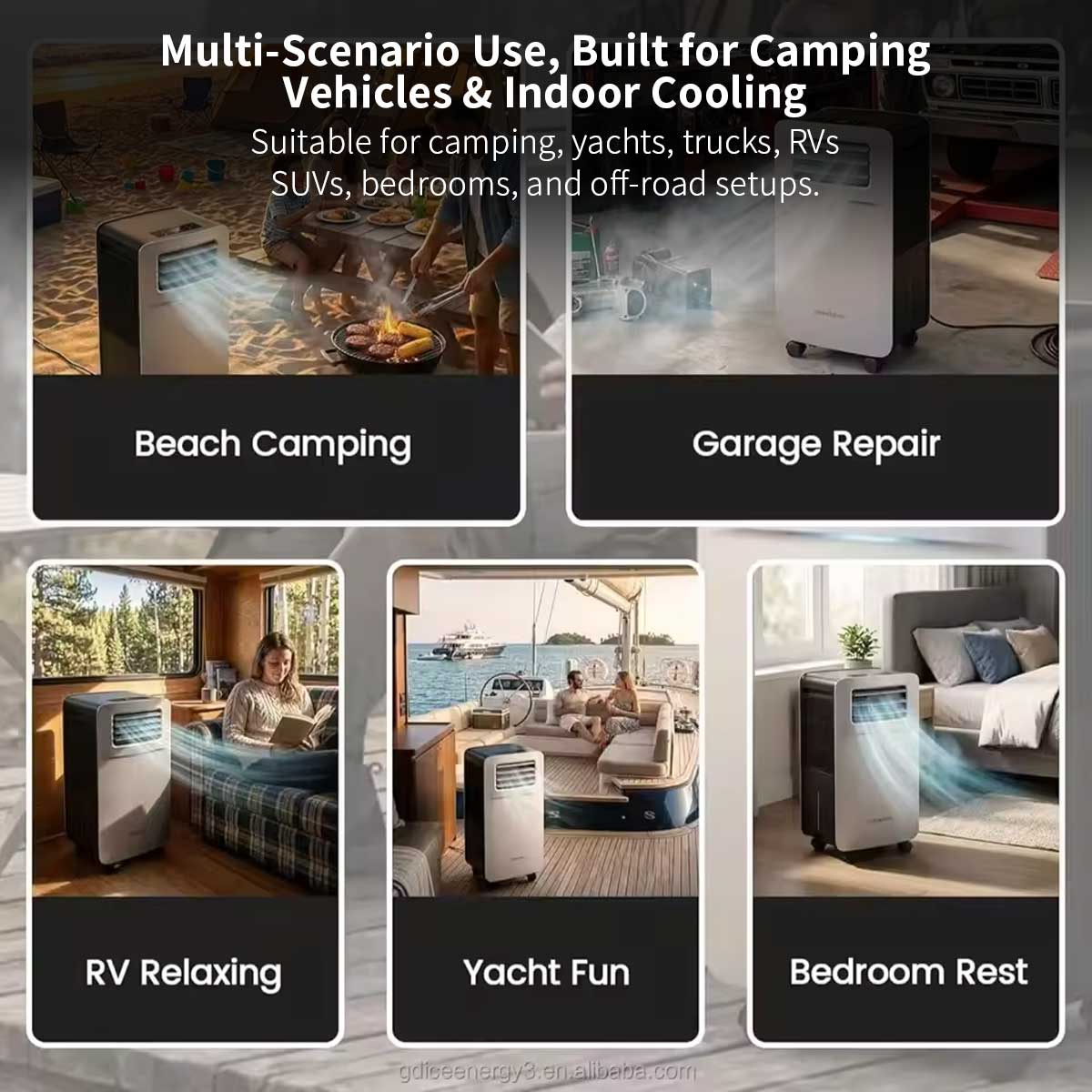 6100 BTU Portable Air Conditioner – 110V Camping RV AC | Traverseon