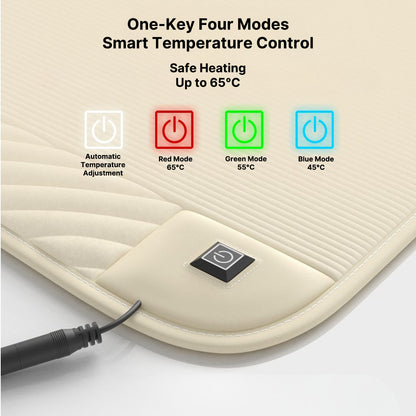 12V Car Winter Heated Seat Cushion — Front Seat Fit, Universal Heated Cushion for Cars, SUVs, and Trucks