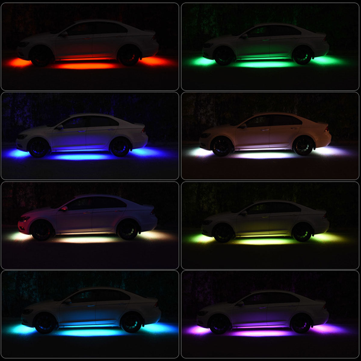 RGB Car Underglow Light Kit – 10W, APP & Remote Control