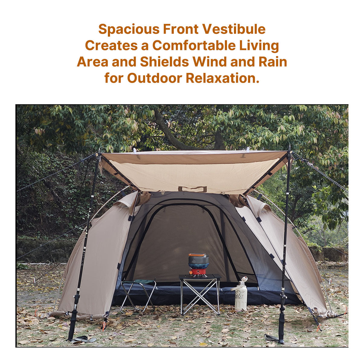 All-Season Family Hot Camping Tent with Stove Jack