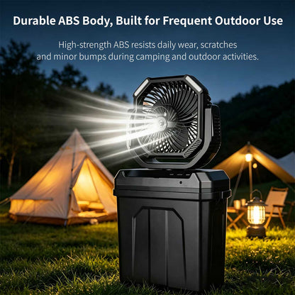 Misting Camping Fan – 40000mAh LED Fan & Power Bank | Traverseon