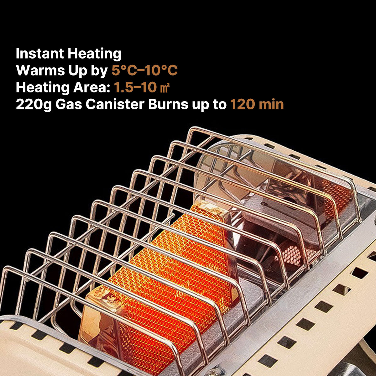 1200W Portable Butane Camping Heater & Warmer