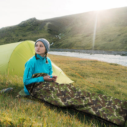 Cold Weather Camouflage Sleeping Bag – Thick Warm Hooded for Outdoor Camping, Suitable for Temperatures Above  -10°C