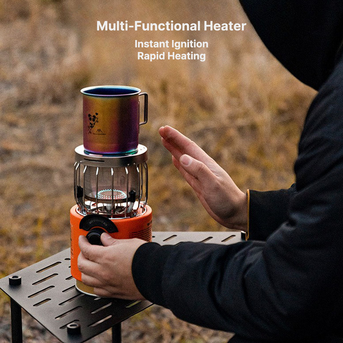 2000W Portable Outdoor Stove & Heater, Multi-Function Cooking