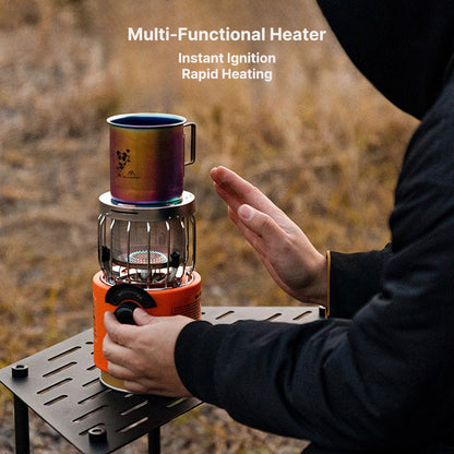 2000W Portable Outdoor Stove & Heater, Multi-Function Cooking