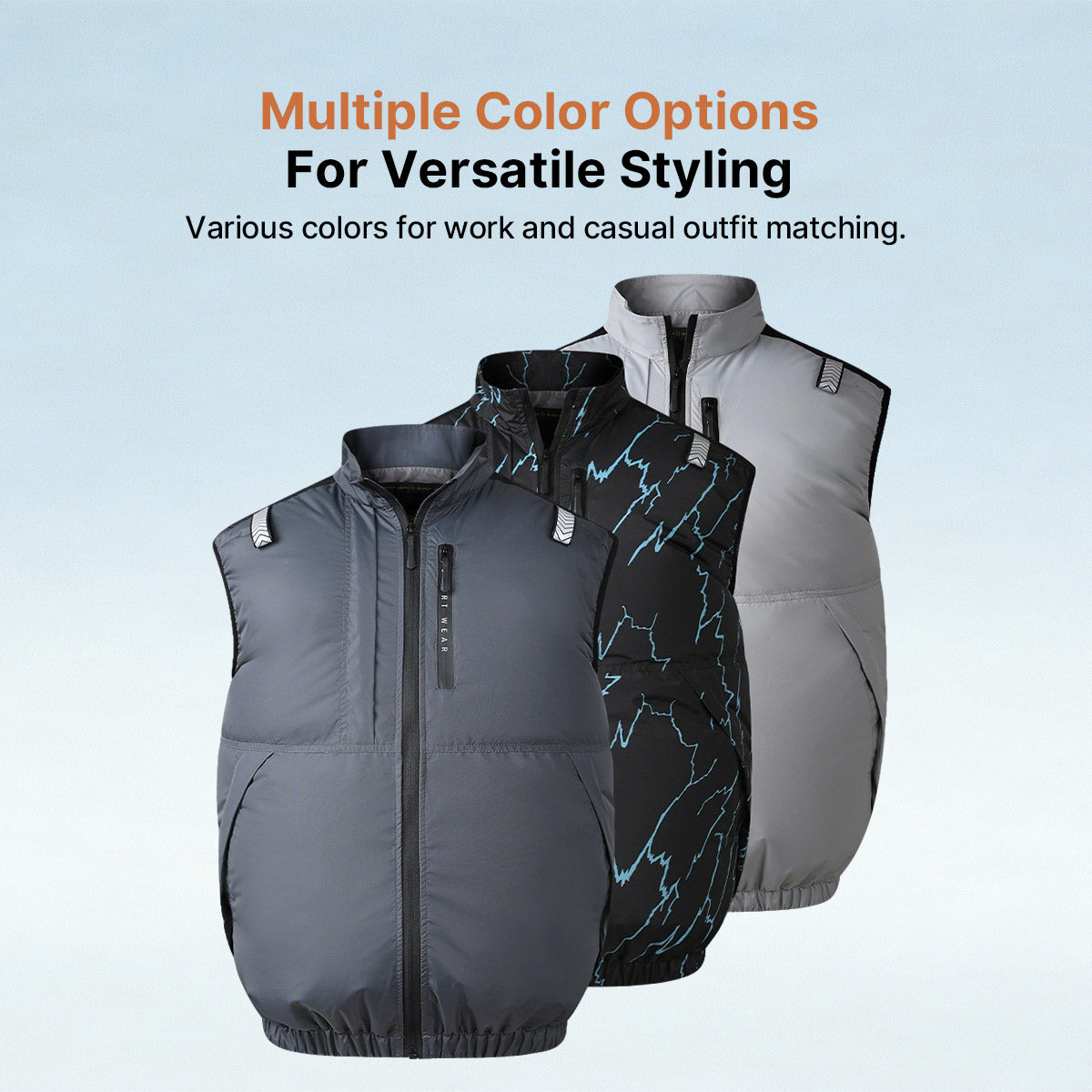 Cooling Vest Jacket for Men Women – Dual Fan UV Water Resistant