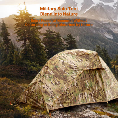 Ultralight 1 Person Camping Tent – Waterproof Military Style Outdoor Tent