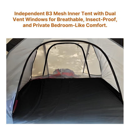 All-Season Family Hot Camping Tent with Stove Jack