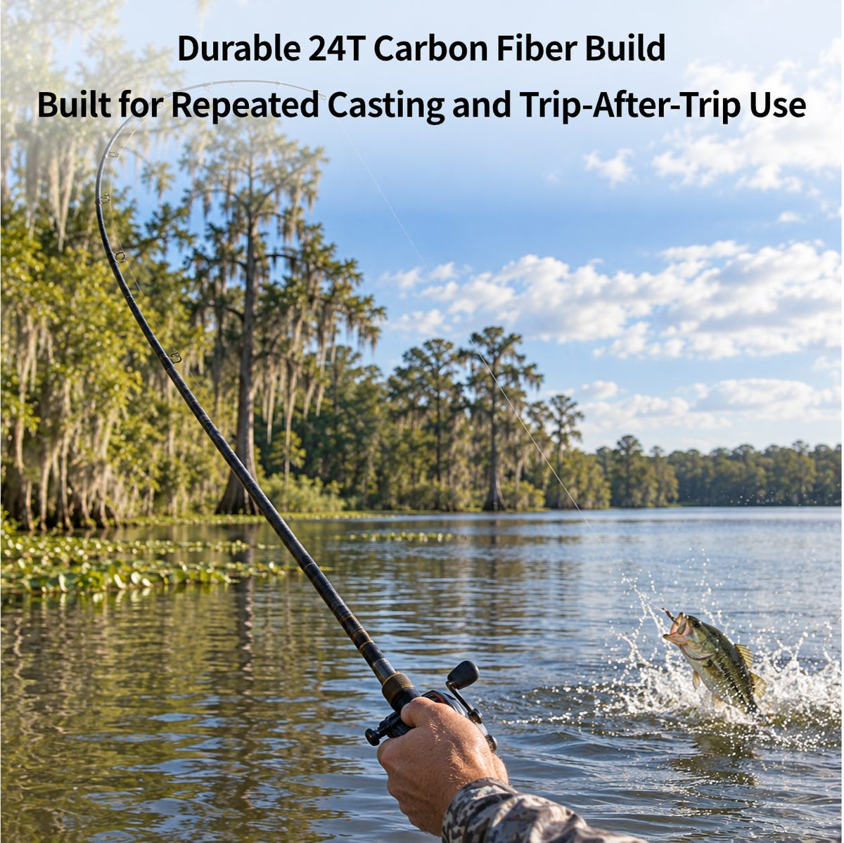 Carbon Fiber Telescopic Fishing Rod – Portable Lure Travel Pole