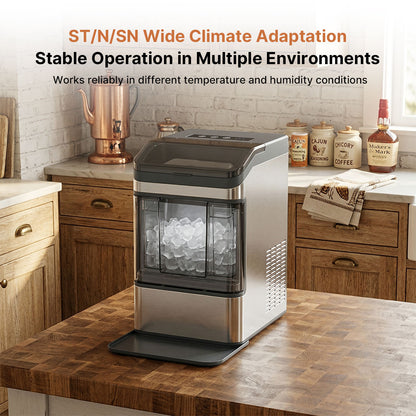 Countertop Ice Maker – 37Lbs 6Min Ice Auto-Clean Portable RV Camping | Traverseon