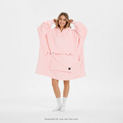 USB Heated Wearable Blanket Hoodie – 3-Zone Flannel Warmth | Traverseon