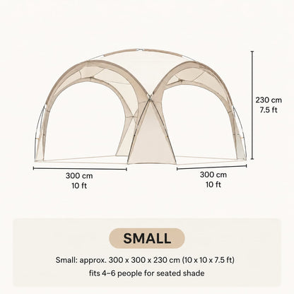 Family Dome Canopy Tent – 4–12 Person Sun Shelter, 10x10 & 14x14 ft | Traverseon