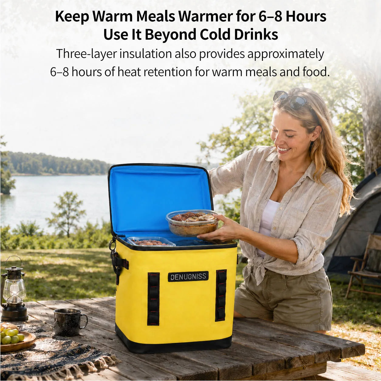 32L Rolling Soft Cooler – 72H Cold, Leakproof & Detachable Trolley | Traverseon