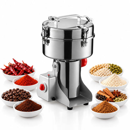 Electric Grain Grinder – 800g–2000g Swing-Type Spice & Herb Mill | Traverseon