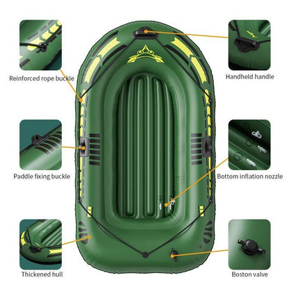 Traverseon SafeFloat 4-Chamber Inflatable Boat Set