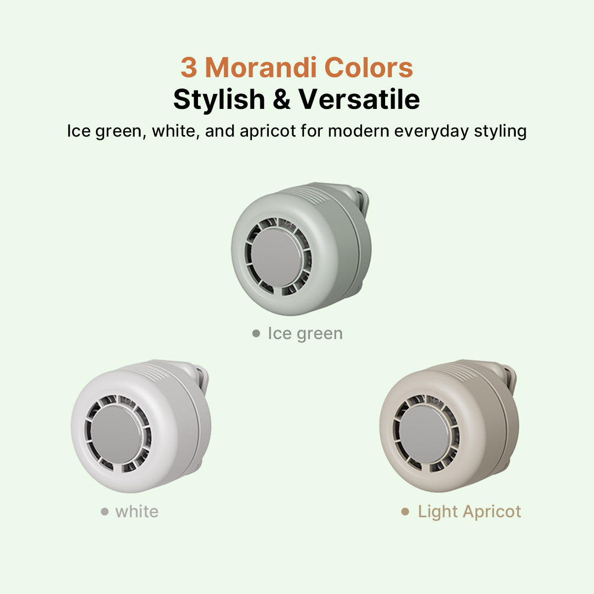 Portable Neck Cooling Fan – 1800mAh 3-Speed Icy Semiconductor Fan Outdoor | Traverseon