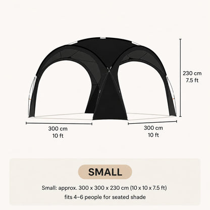 Family Dome Canopy Tent – 4–12 Person Sun Shelter, 10x10 & 14x14 ft | Traverseon