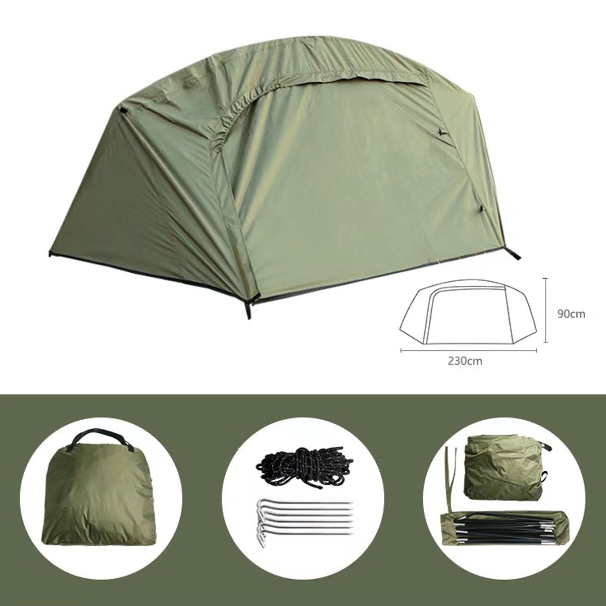 1-Person 3-Second Pop Up Bivy Tent 1.2–1.5kg – Ultralight Backpacking Shelter – Traverseon