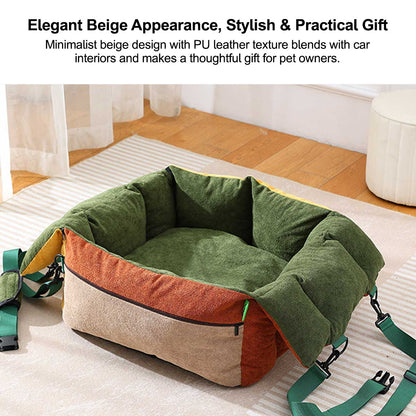 Dog Car Seat 3-in-1 Pet Travel Carrier Washable Safe for Small Medium Pets | Traverseon