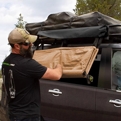 Portable Foldable Overland Car-Mounted Camping Shower Tent – Versatile Needs and with Hanging Loops