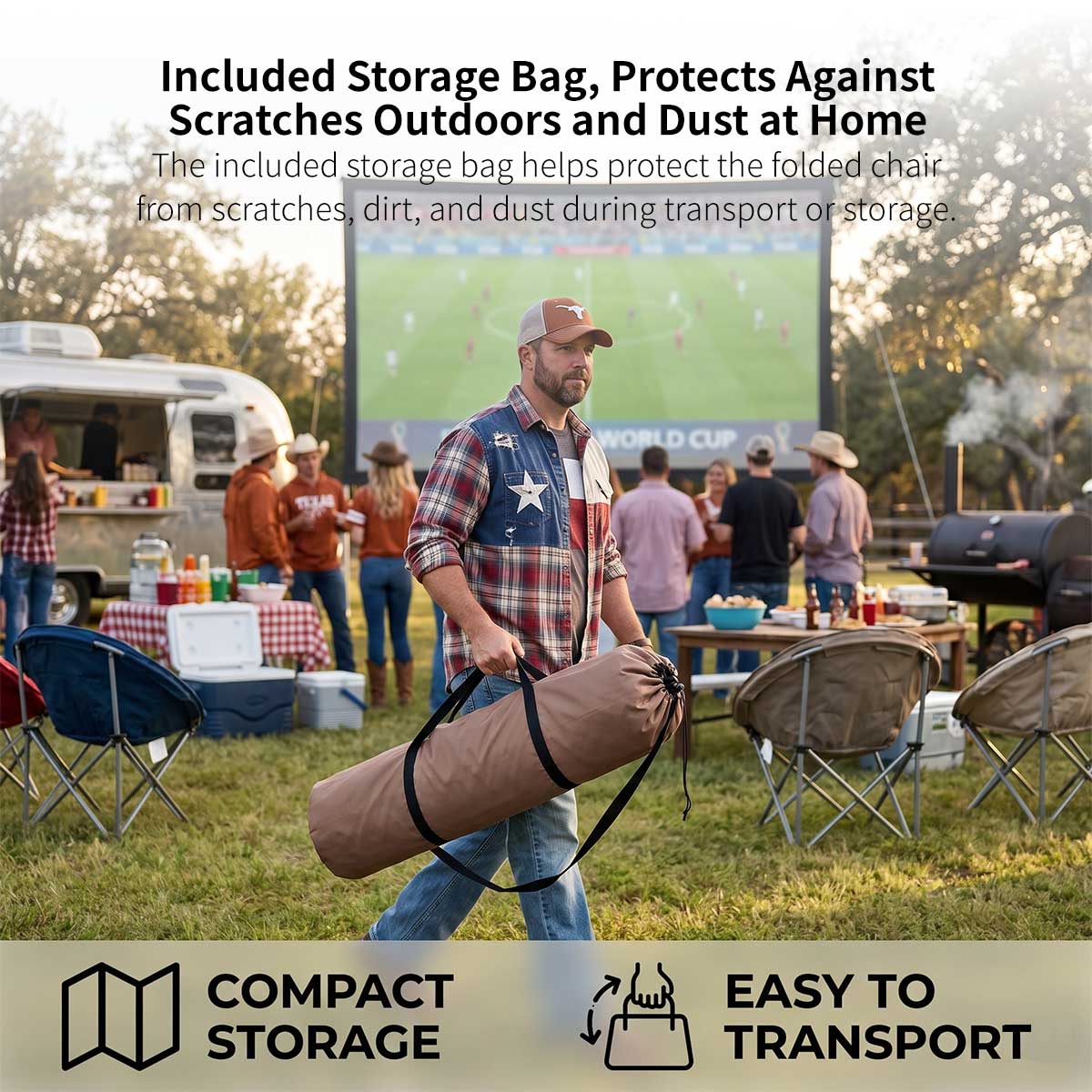 Double Camping Chair – 440lbs Heavy Duty with Cup Holder for Outdoor Camping| Traverseon