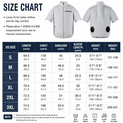 Cooling Workwear Fan Jacket – 5V/12V Outdoor Cooling Vest | Traverseon