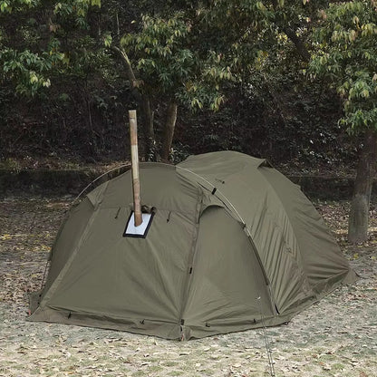 All-Season Family Hot Camping Tent with Stove Jack
