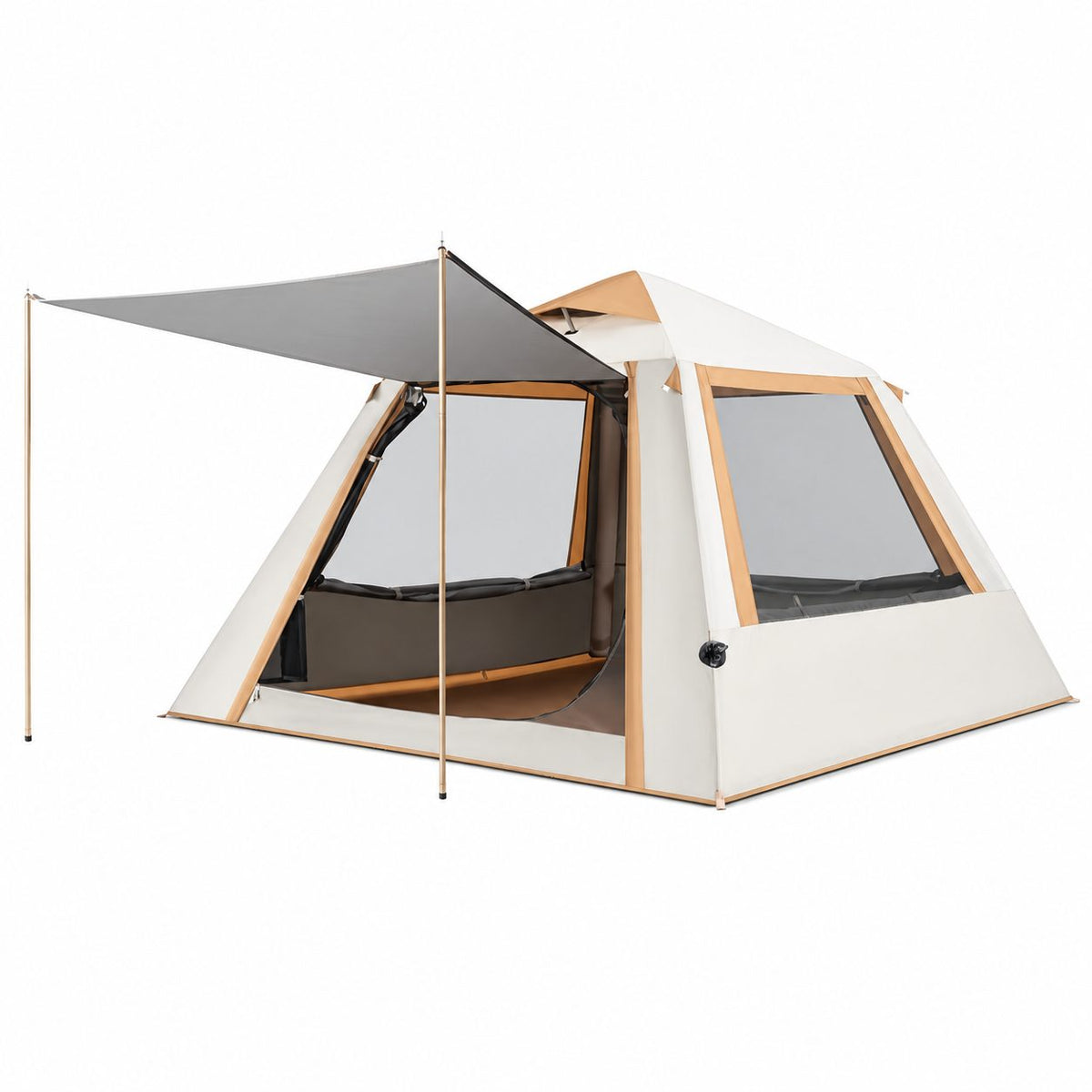 Traverseon Pole-Free Air Tent – 4–8 Person Inflatable Pop-Up Tent with Canopy
