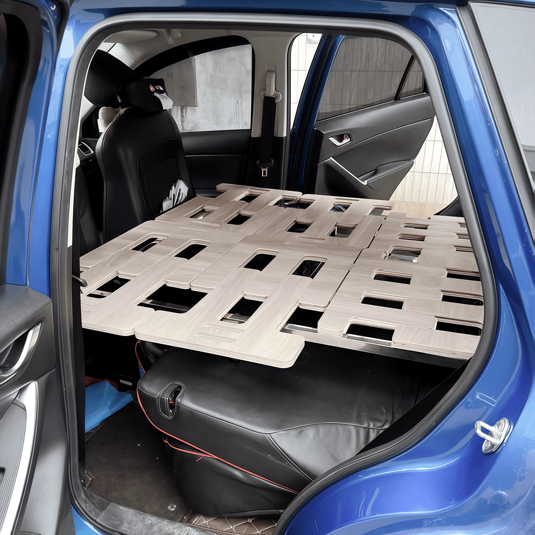Drawer system for SUV with integrated kitchen slide and portable wash basin