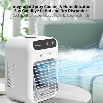 Desktop Evaporative Air Cooler – USB Mist Cooling Fan with Humidifier | Traverseon