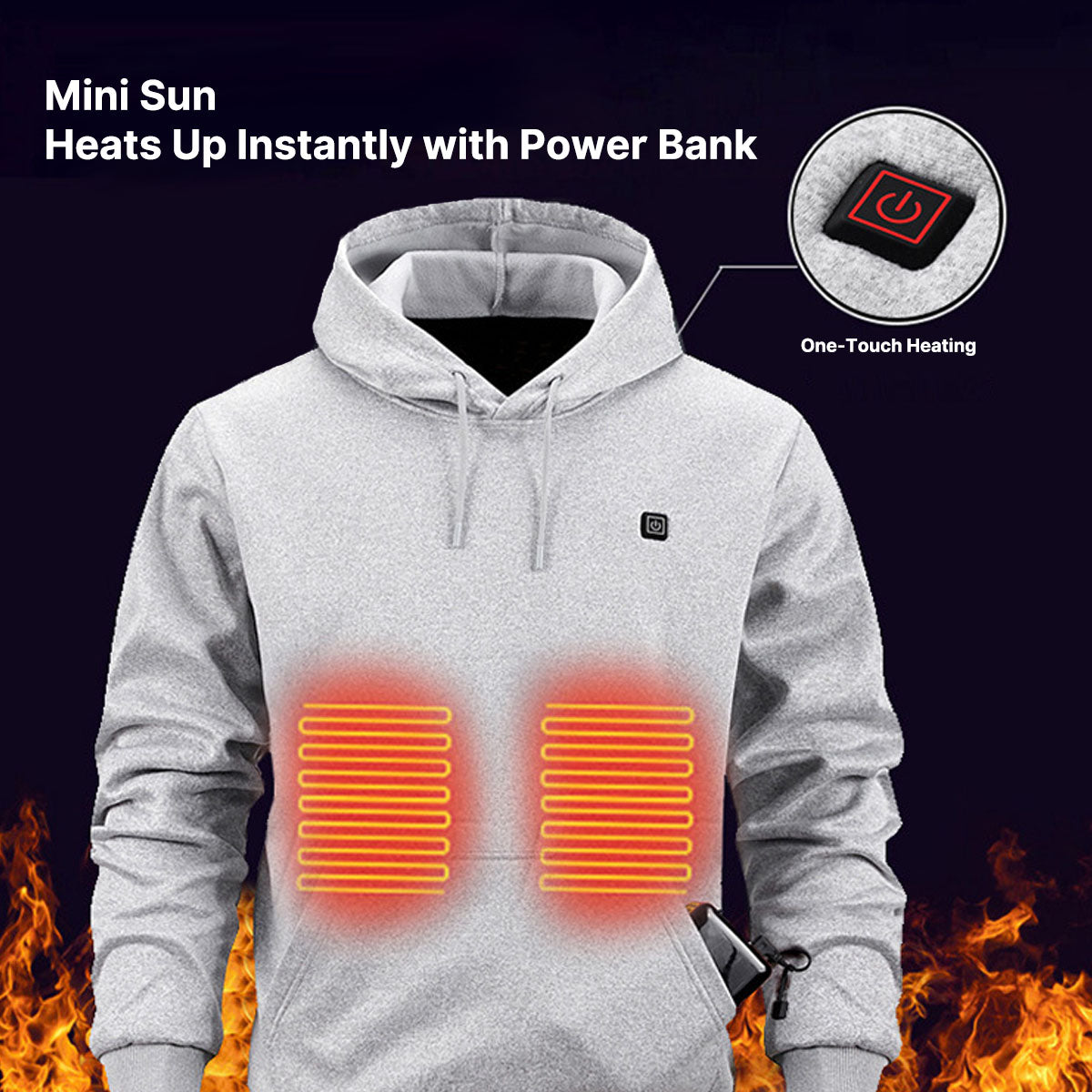 winter USB Heated Hoodie