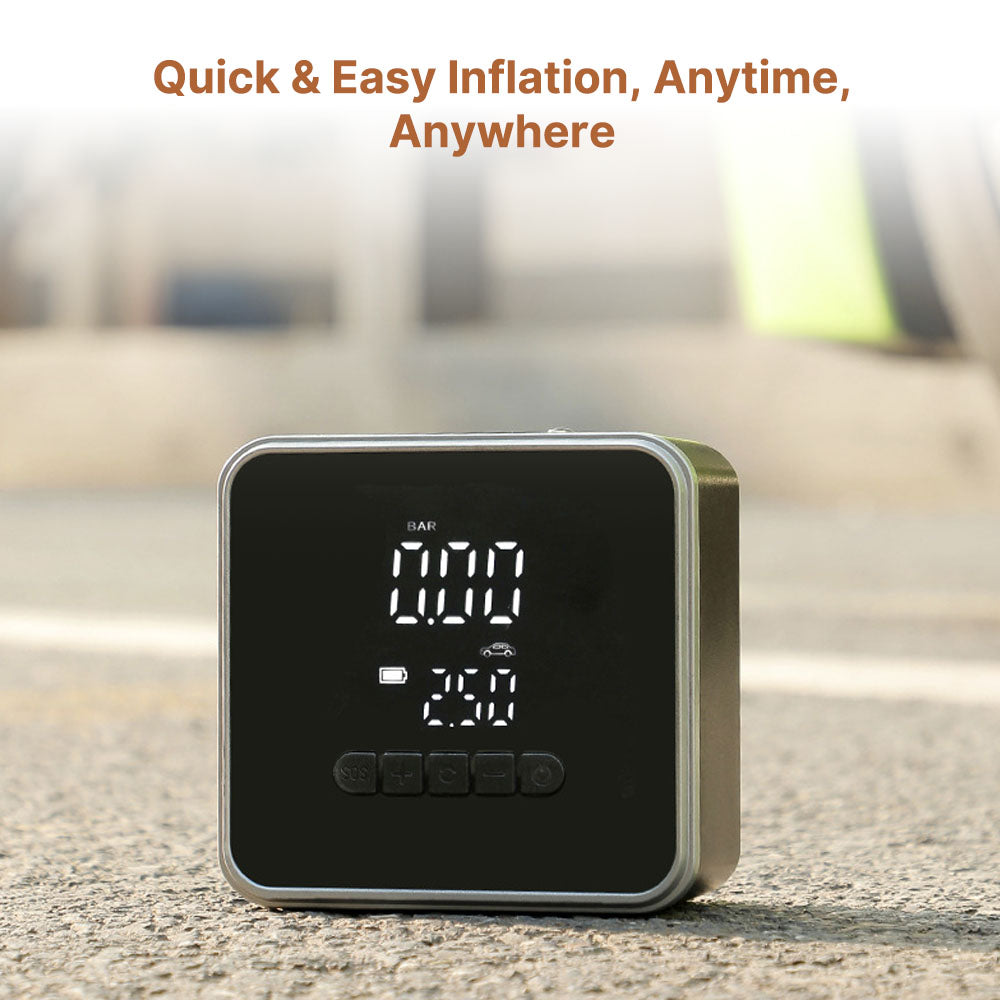 RapidFill Tire Inflator - Fast & Precise with 5 Adapters