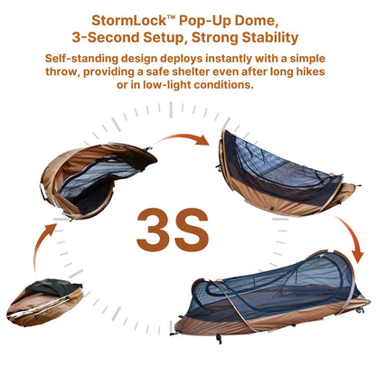 1-Person 3s Pop Up Bivy Tent – StormLock™ Technology | Traverseon