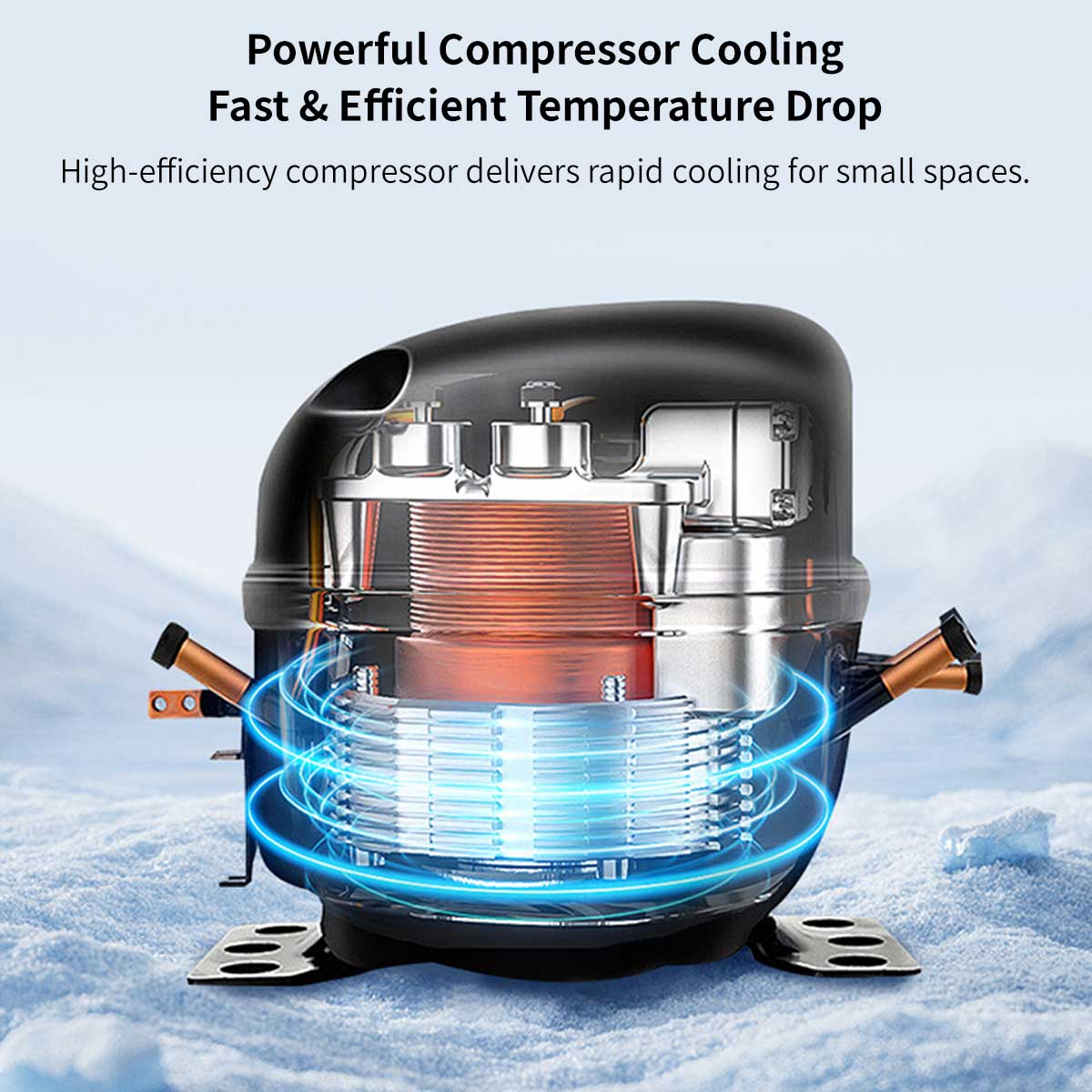 Portable Air Conditioner 4500/5200 BTU for 53–108 sq.ft – Camping RV AC | Traverseon