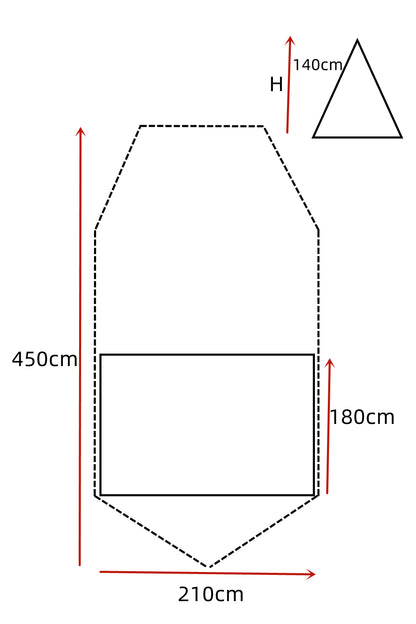 3-Person Double-Layer Camping Tent – Waterproof & Lightweight Family Shelter